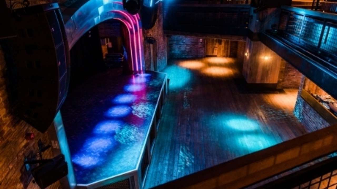 Image of venue Lafayette London. Looking down on stage