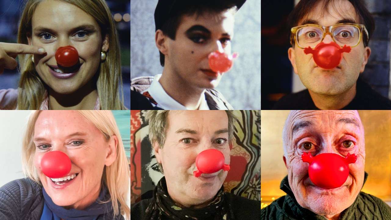 Red Nose Day - Anneka Rice, Julian Clary & Tony Robinson - then and now! Photo via PR