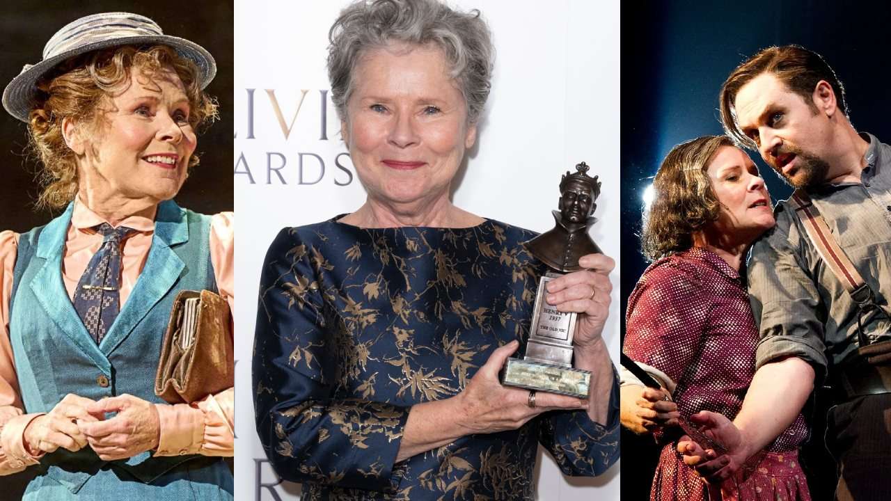 Imelda Staunton (Photos Hello, Dolly! by Manuel Harlan, Olivier Awards 2025 by Joanne Davidson, Sweeney Todd by Trsitram Kenton)