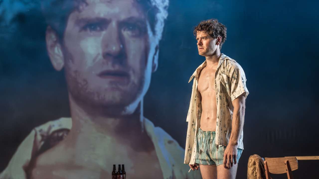 Romans a novel at the Almedia Theatre. Kyle Soller. Photo by Marc Brenner