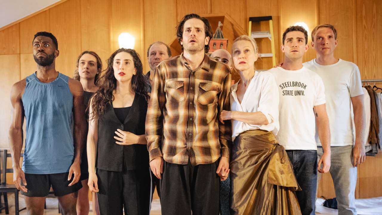 Seagull: True Story at Marylebone Theatre London - The company in rehearsal. Photo by Mark Senior