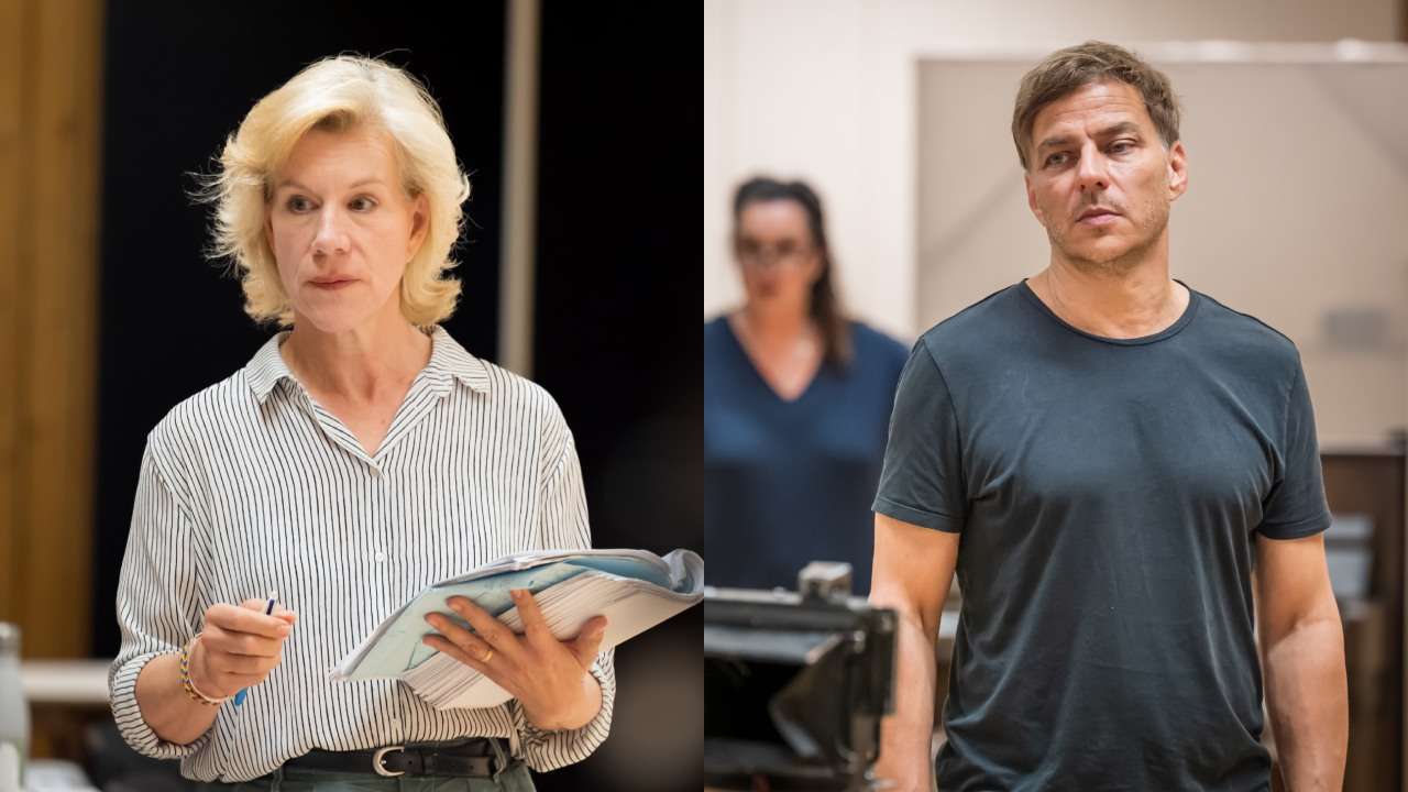 The Land of the Living at the National Theatre - Juliet Stevenson and Tom Wlaschiha. Photos by Marc Brenner