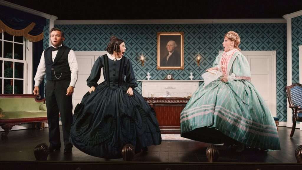 Conrad Ricamora, Cole Escola, Bianca Leigh in Oh, Mary! - Photo Credit Emilio Madrid