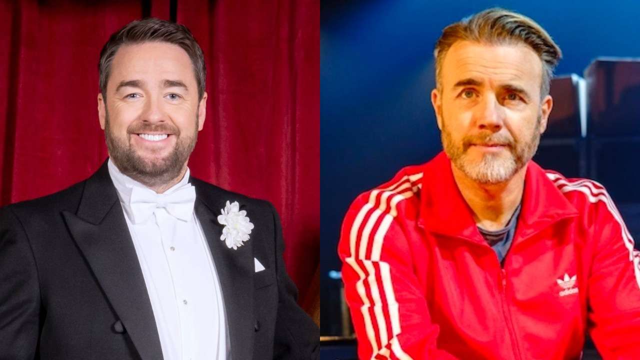 Jason Manford (Photo (c) National Lottery Big Night of Musicals, Gary Barlow (Photo - A Different Stage, by Claire Kramer Mackinnon)