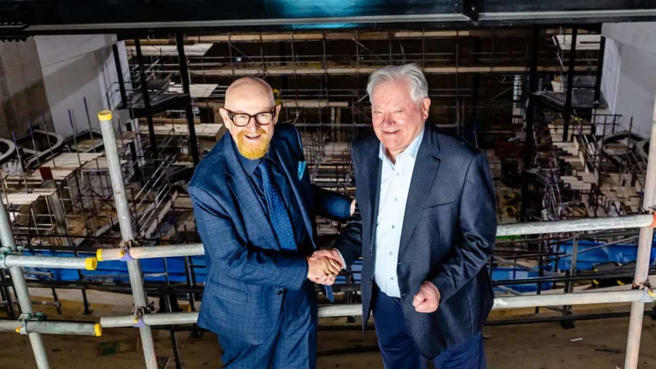 Olympia Theatre London - Howard Panter of Trafalgar Entertainment & Bob Wankel of the Shubert Organization (Photo by Danny Kaan)