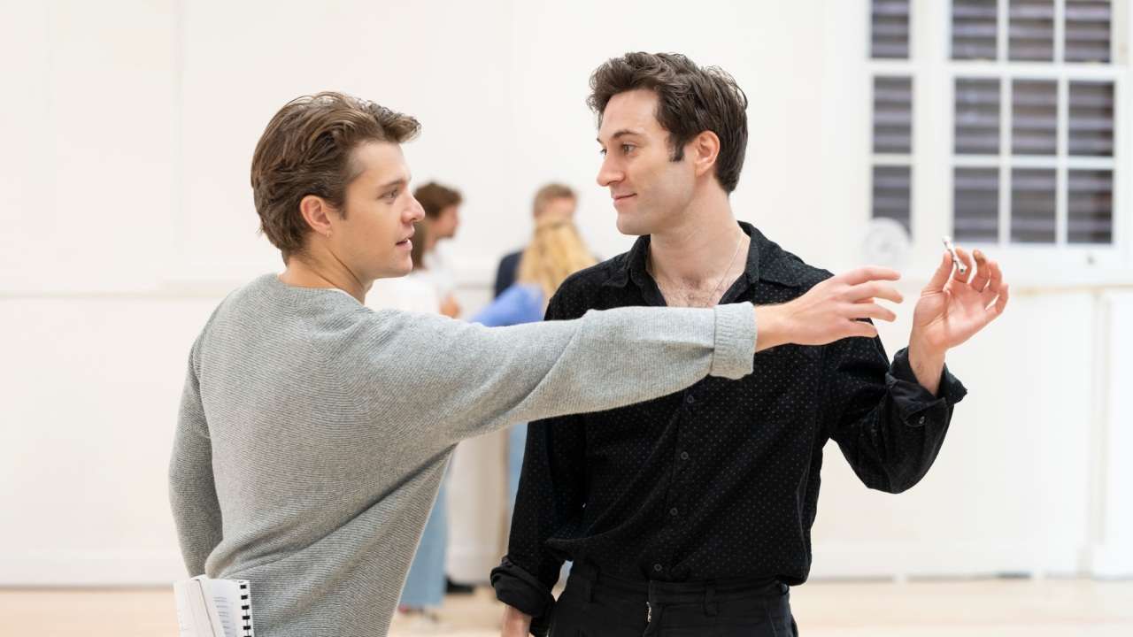 The Line of Beauty - Almeida Theatre. Rehearsals. Jasper Talbot & Arty Froushan. Photo by Johan Persson