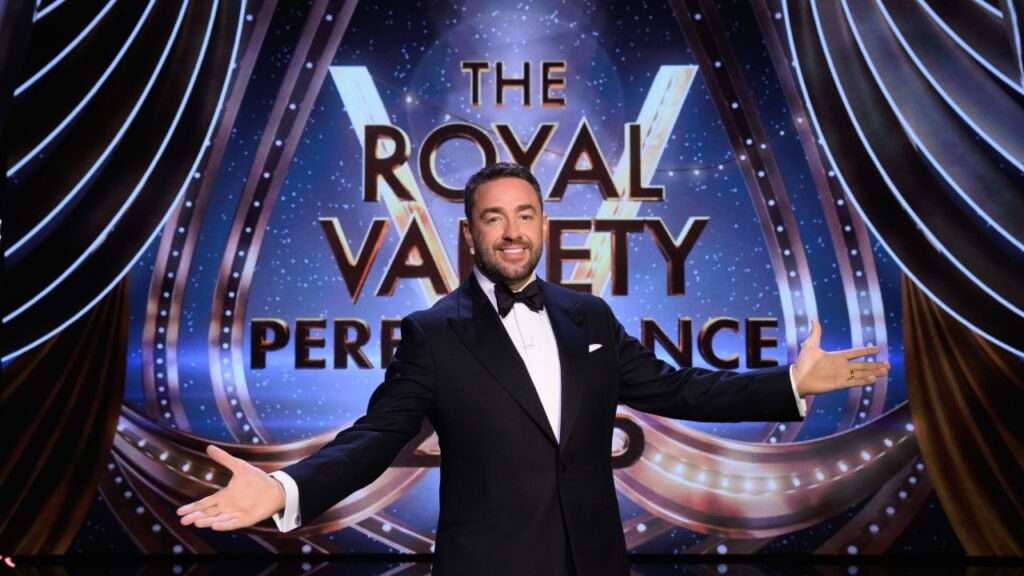 The Royal Variety Performance 2025, Host Jason Manford. Photo (c) ITV