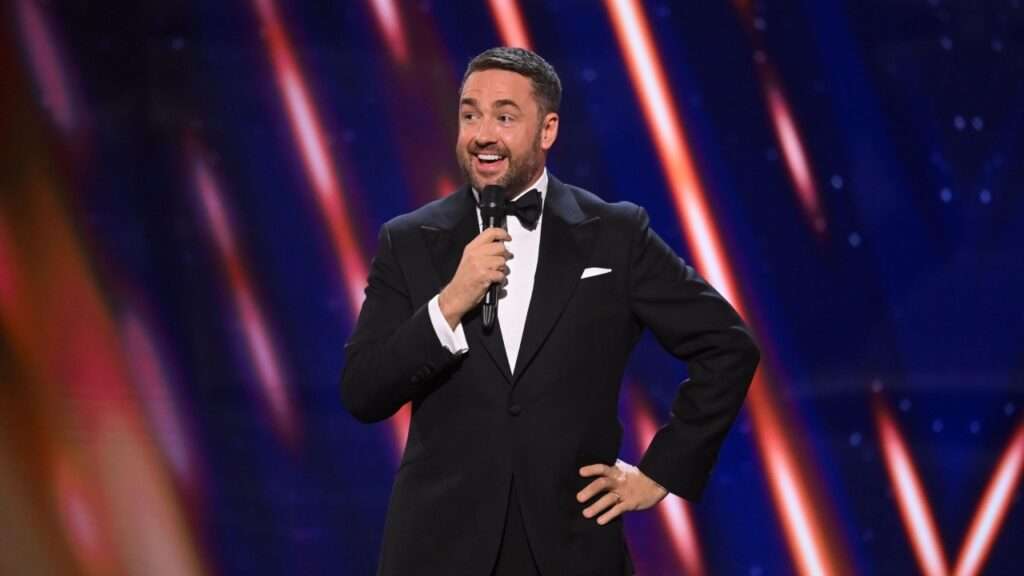 The Royal Variety Performance 2025, Host Jason Manford. Photo (c) ITV