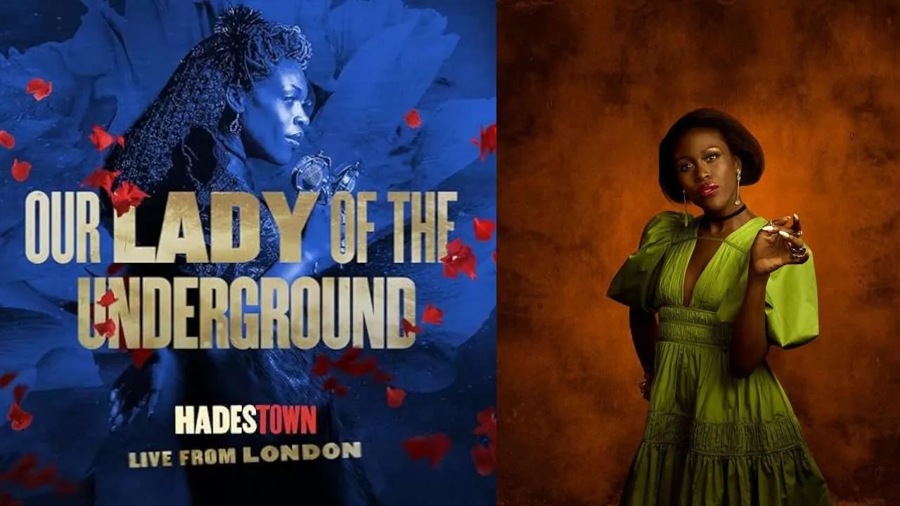 Hadestown Live from London - Gloria Onitiri as Persephone (Photo via production)