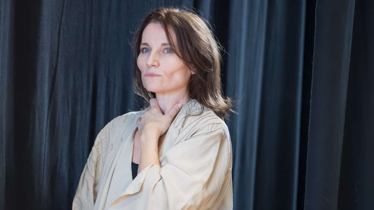 Kate Fleetwood in rehearsal for Into The Woods