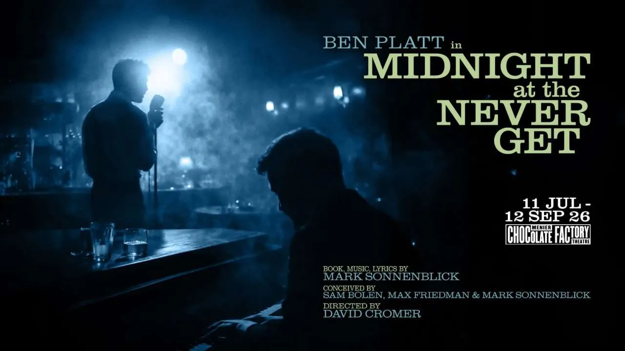Official poster for Ben Plat in Midnight at the Never Get Tickets, London