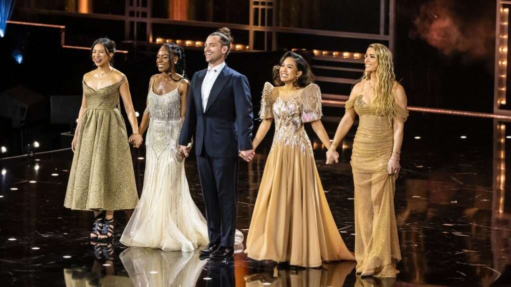 Olivier Awards 2025 - The cast of Les Miserables. Photo by Pamela Raith