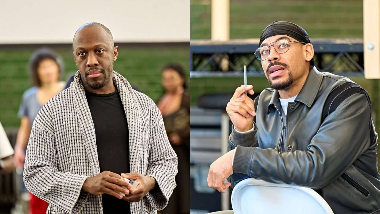 One Flew Over the Cuckoo's Nest - in rehearsals. Giles Terera & Aaron Pierre. Photos by Manuel Harlan