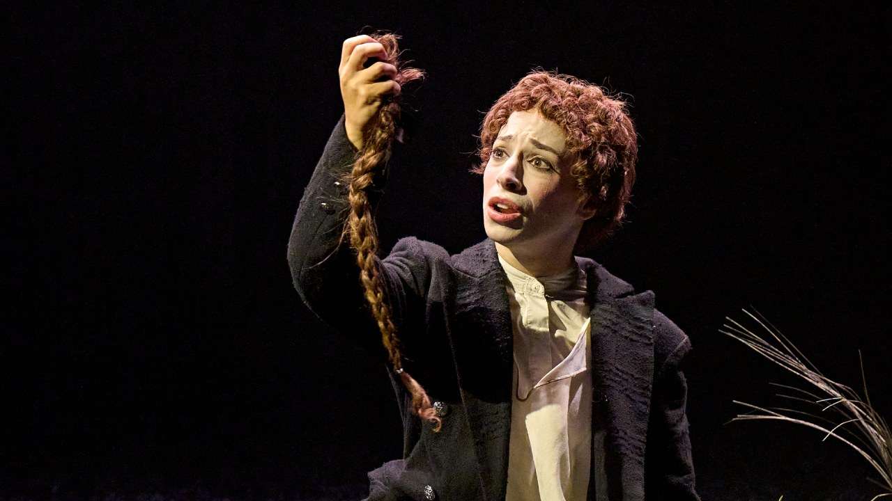 Yentl - Marylebone Theatre London. Amy Hack as Yentl. Photo by Manuel Harlan
