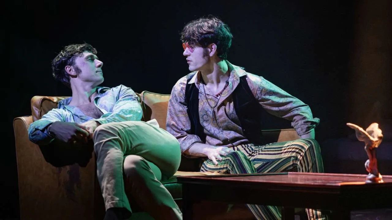 Please Please Me - Kiln Theatre London. Calam Lynch & Noah Ritter. Photo by Mark Senior
