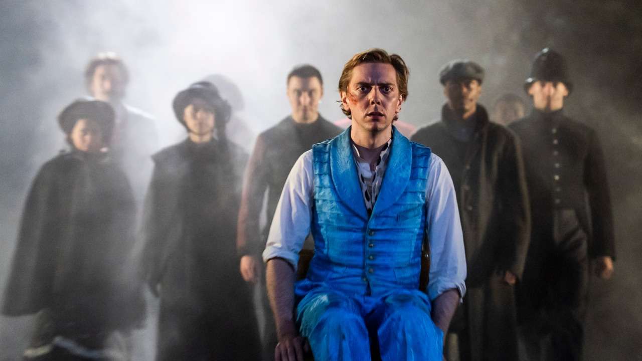 Sherlock Holmes - Regent's Park Open Air Theatre. Joshua James & cast. Photo Tristram Kenton