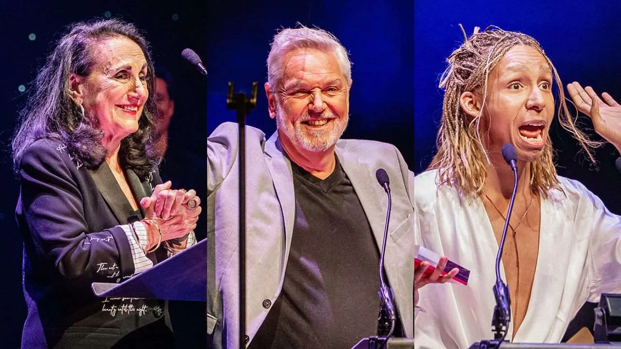 The Pantomime Awards 2026 winners announced. Lesley Joseph, Brian Conley, Jeevan Braich. Photos by Andrew Billington