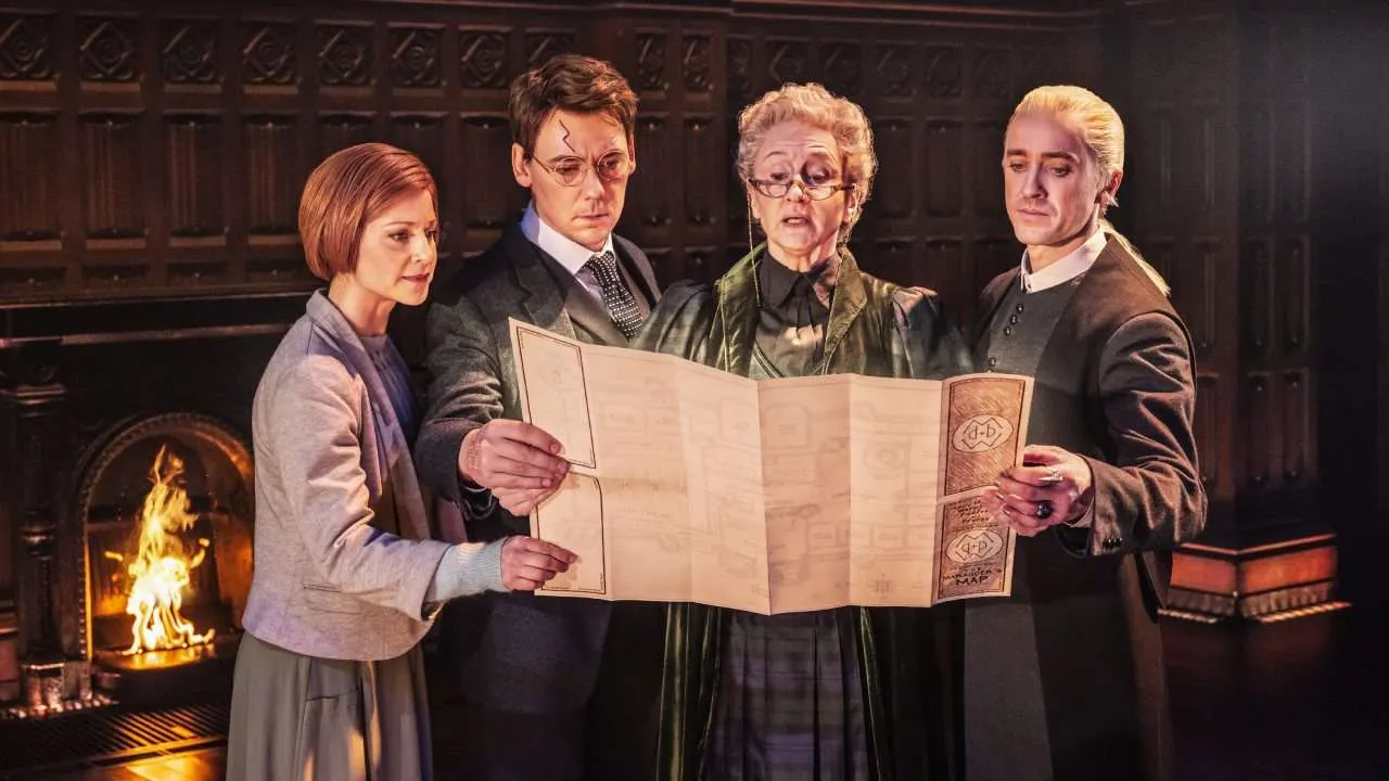 Harry Potter and the Cursed Child (Broadway). Tom Felton as Draco Malfoy. Photo Matthew Murphy.