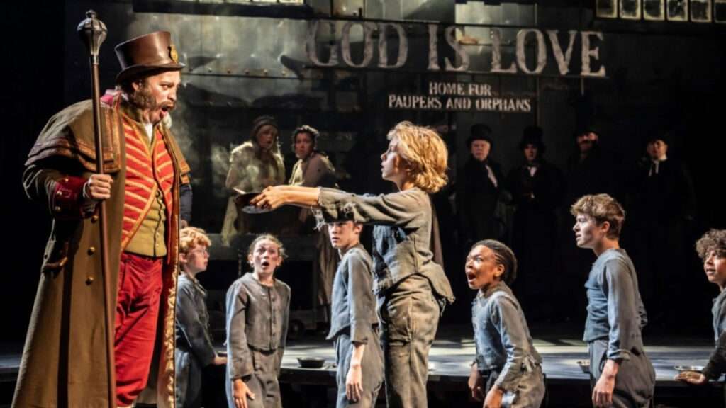 Oliver! at the Gielgud Theatre. Photo by Johan Persson