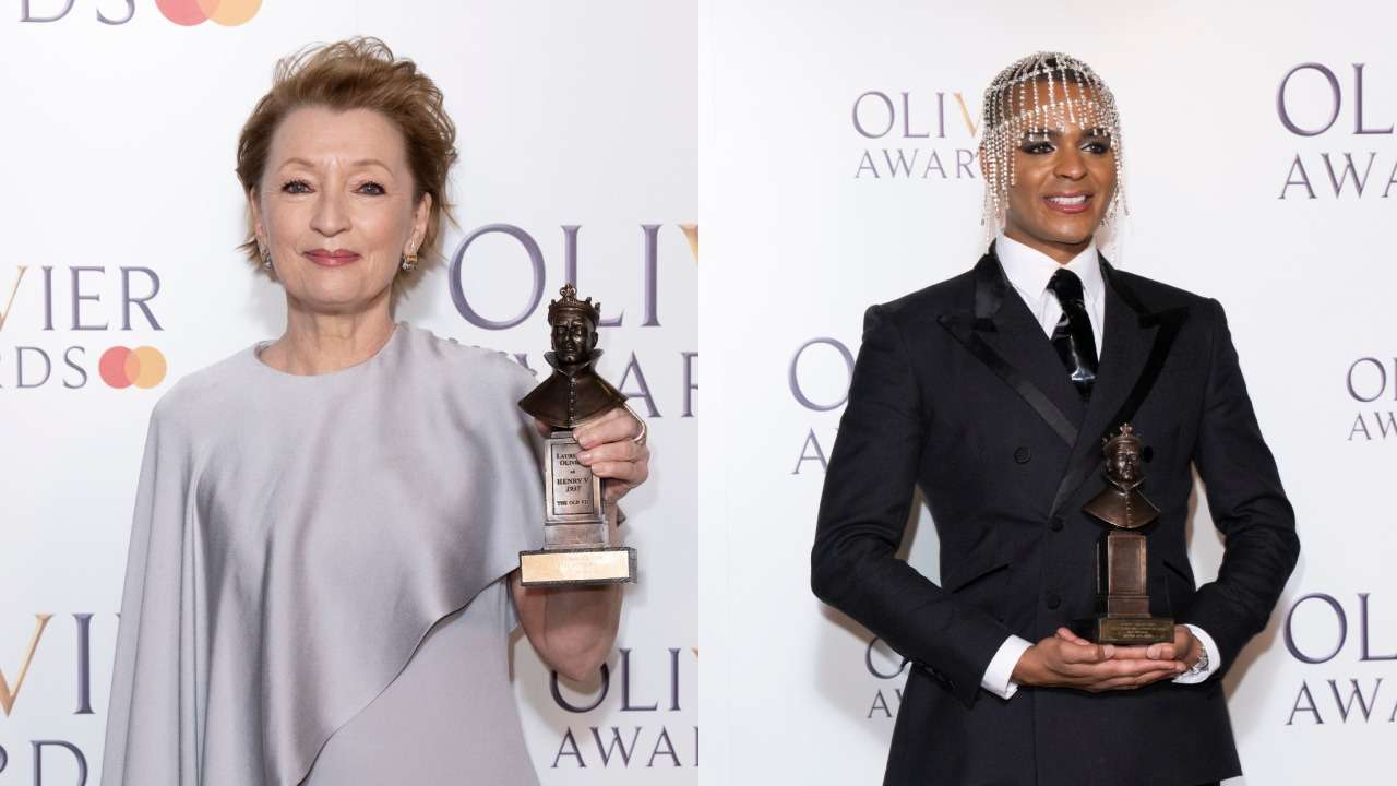 Olivier Awards - Previous winners Lesley Manville and Layton Williams (Photos Joanne Davidson)