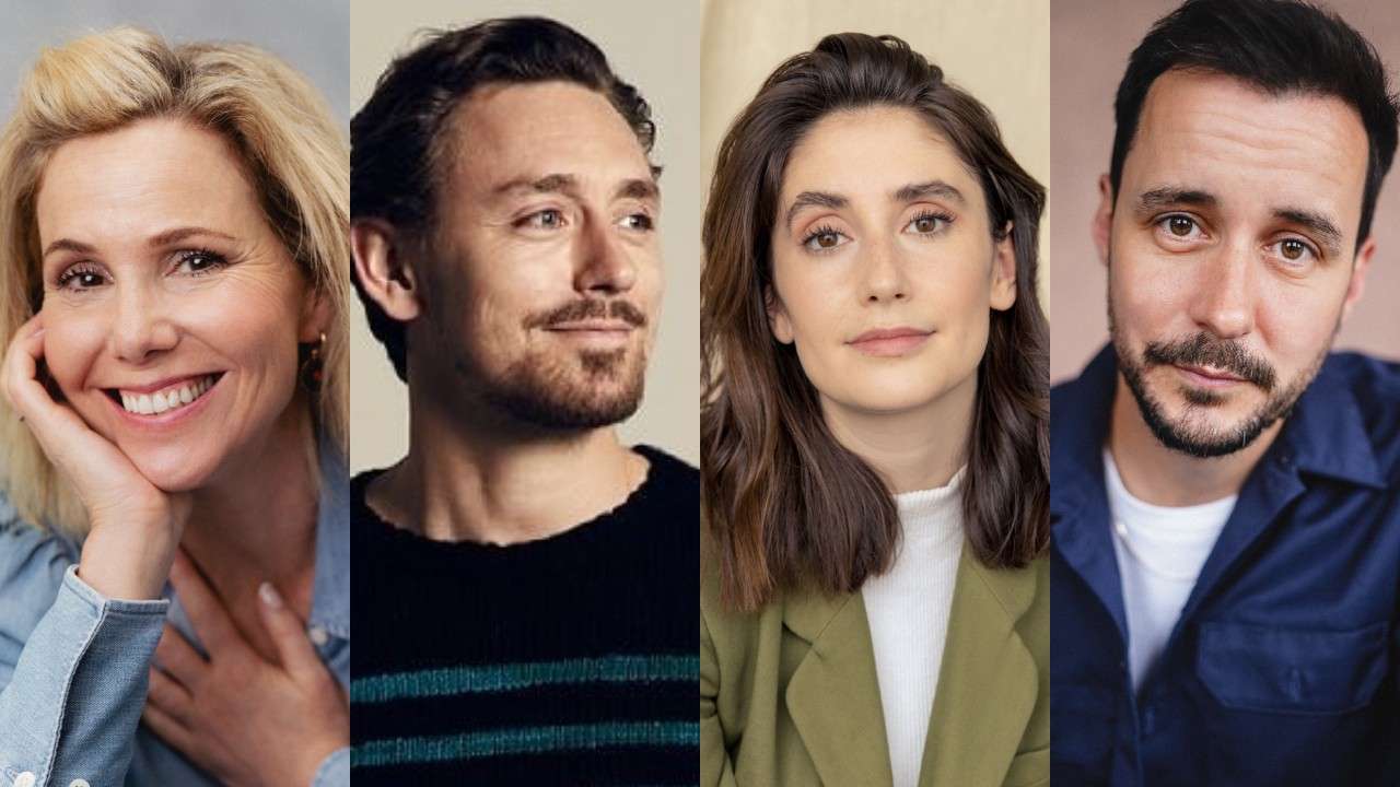 Relics - London cast. Sally Phillips, JJ Feild, Charly Clive (Photo The Other Richard), Sam Swainsbury
