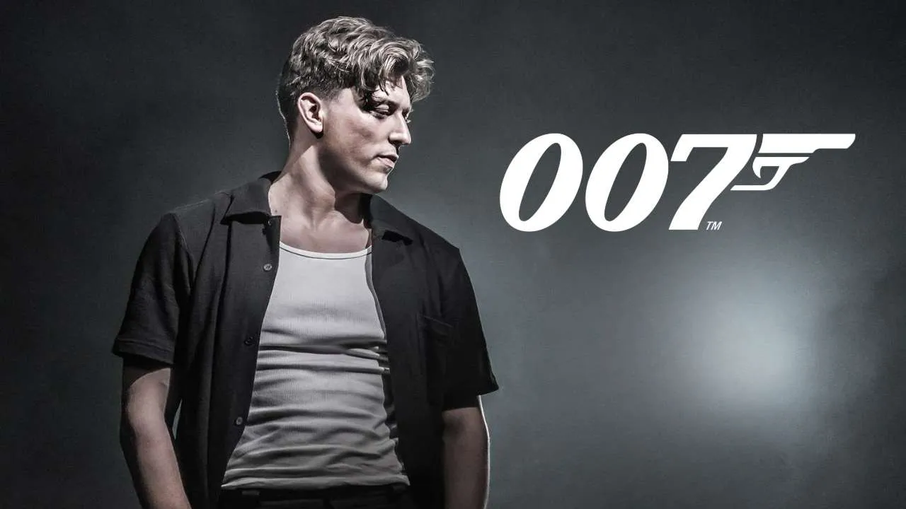 Tom Francis tipped as a possible James Bond (Photo Marc Brenner, Logo copyright Amazon MGM Studios)