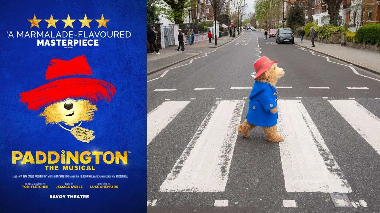 Paddington The Musical - Paddington on the Abbey Road zebra crossing (Photo supplied)