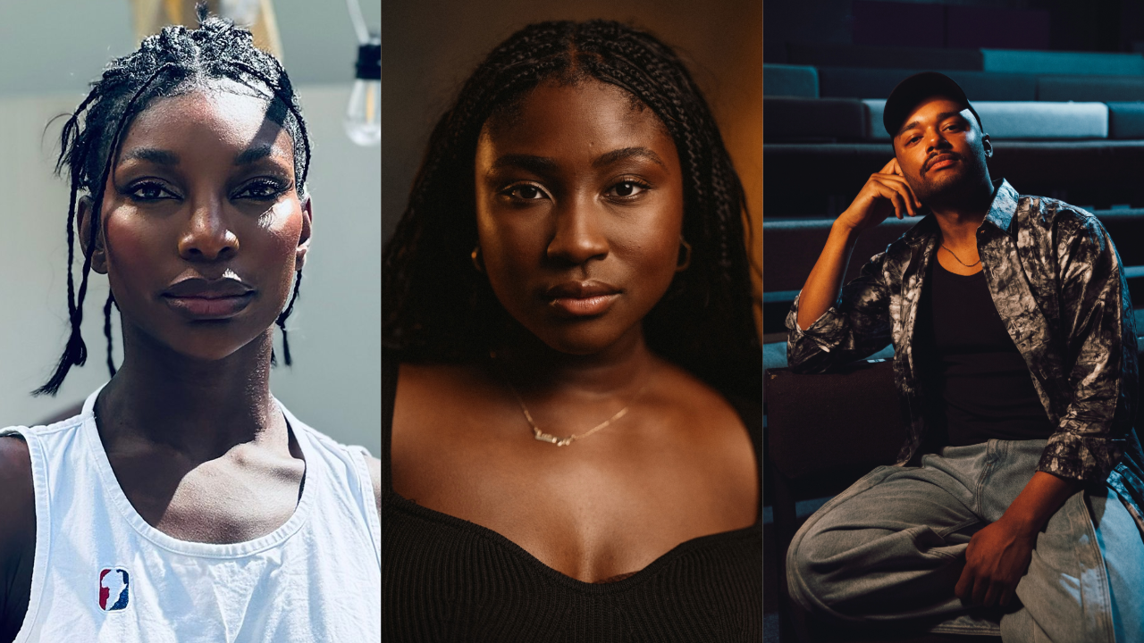 Michaela Coel. Photo by Spencer Hewett / Lauryn Ajufo. Photo by Sergei Sarakhanov / Anthony Simpson-Pike, Photo by Adïam Yemane