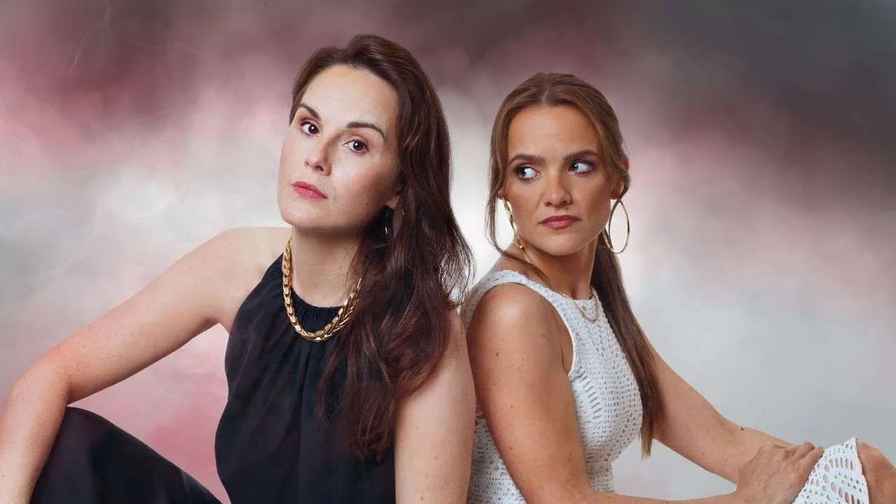 ‘Bloodsport: After Helen of Troy’ starring Michelle Dockery and Laura Aikman. Photo by Rebecca Need-Menear, design by Steph Pyne.