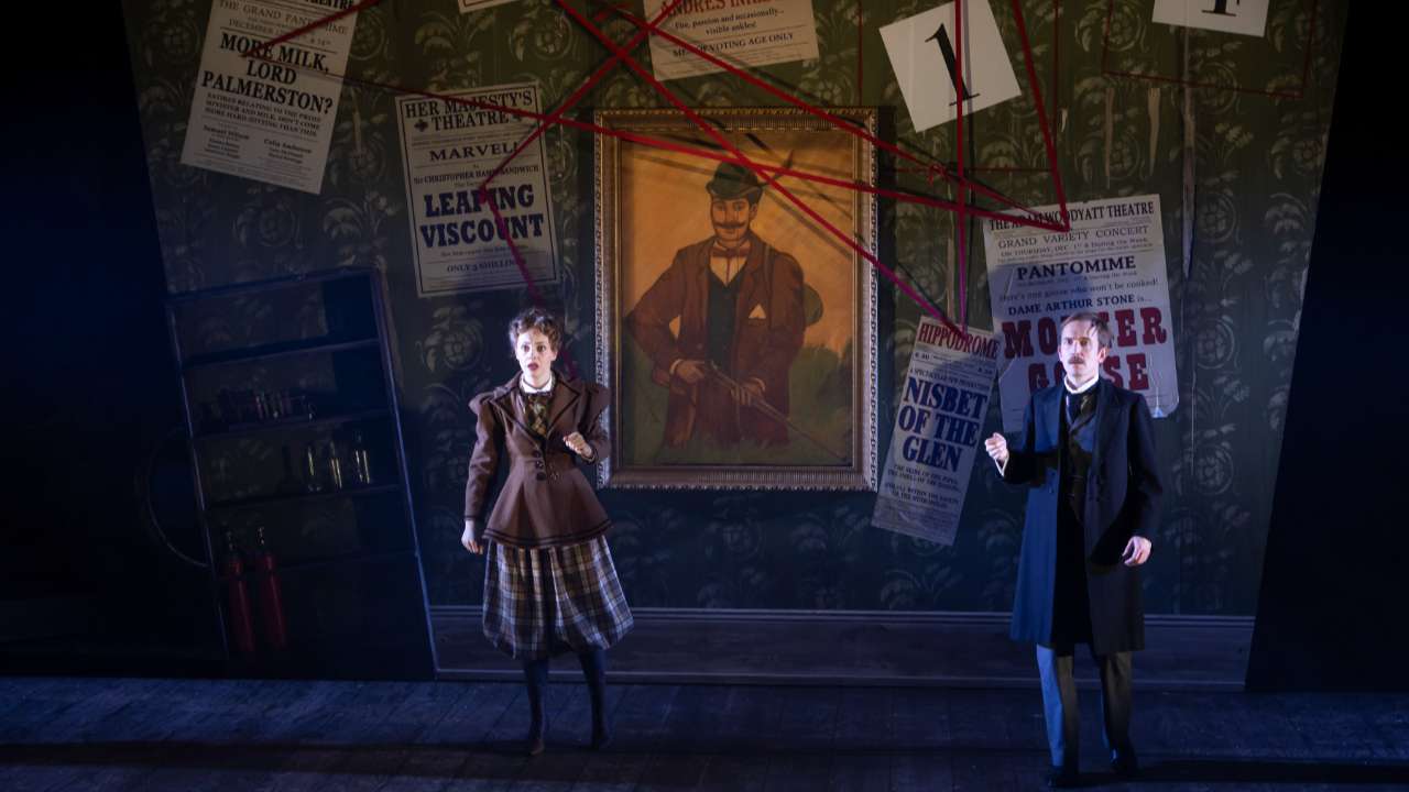 Sherlock Holmes and the Twelve Days of Christmas at Birmingham Rep. Photo by Pete Le May