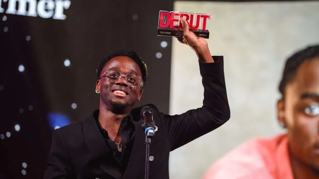 Hilson Agbangbe, who won Best Performer in a Play for Wonder Boy at the Bristol Old Vic. Photo by David Monteith-Hodge
