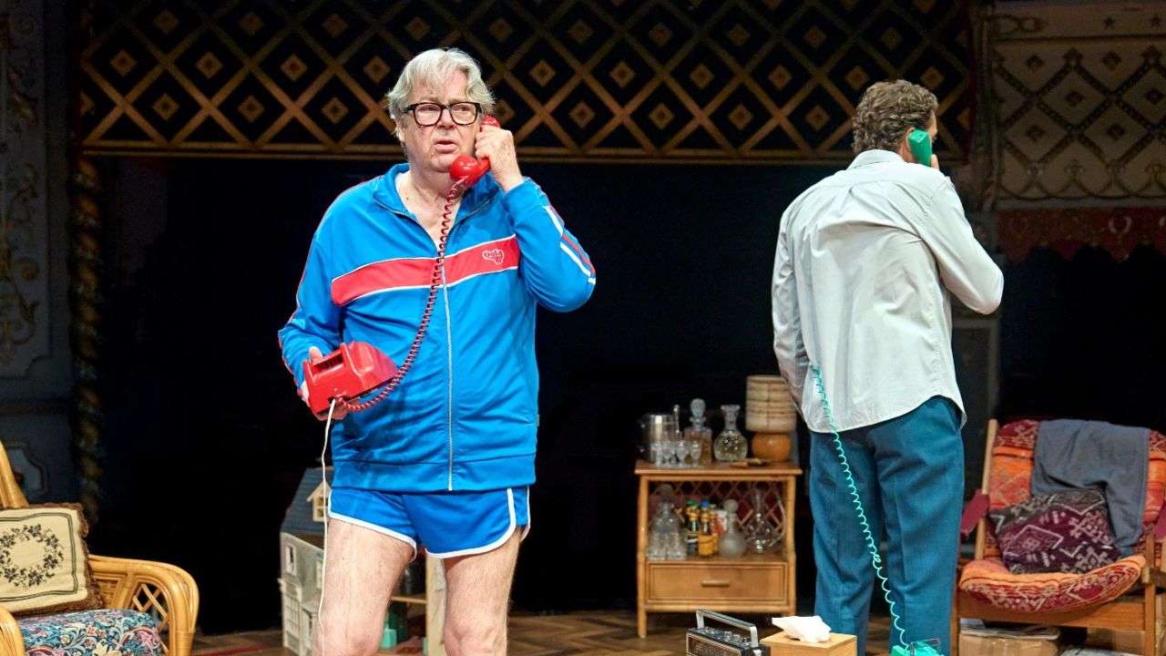 Roger Allam in running set