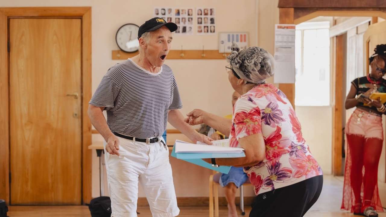 Mark Rylance and Blanche Williams play Pastor Terrance Blake and Grandma. Photo by Mark Senior