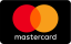 Mastercard logo: overlapping red and orange circles with the word mastercard on a black background.