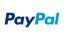 PayPal wordmark logo in blue on a white rounded rectangle background