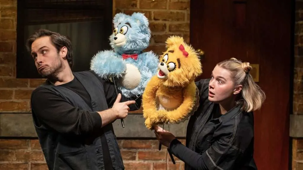 AVENUE Q. Charlie McCullagh and Meg Hateley (Bad Idea Bears). Photo by Matt Crockett