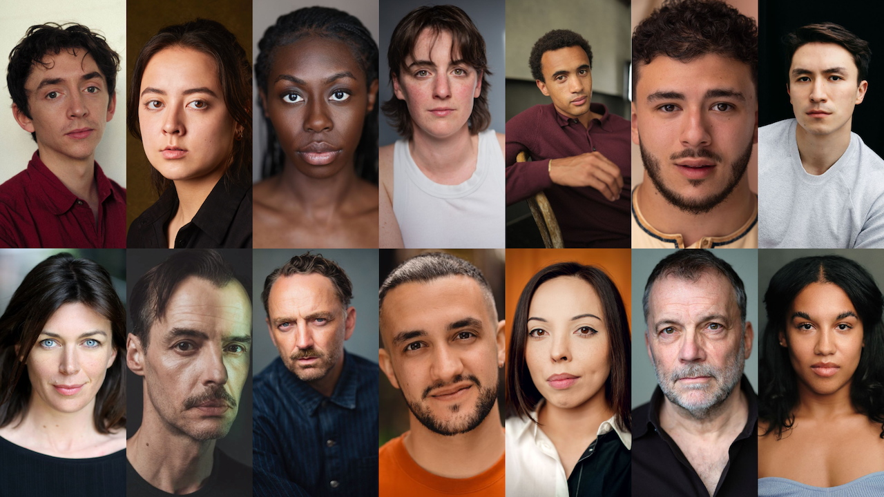 The cast of Hamlet Hail to the Thief