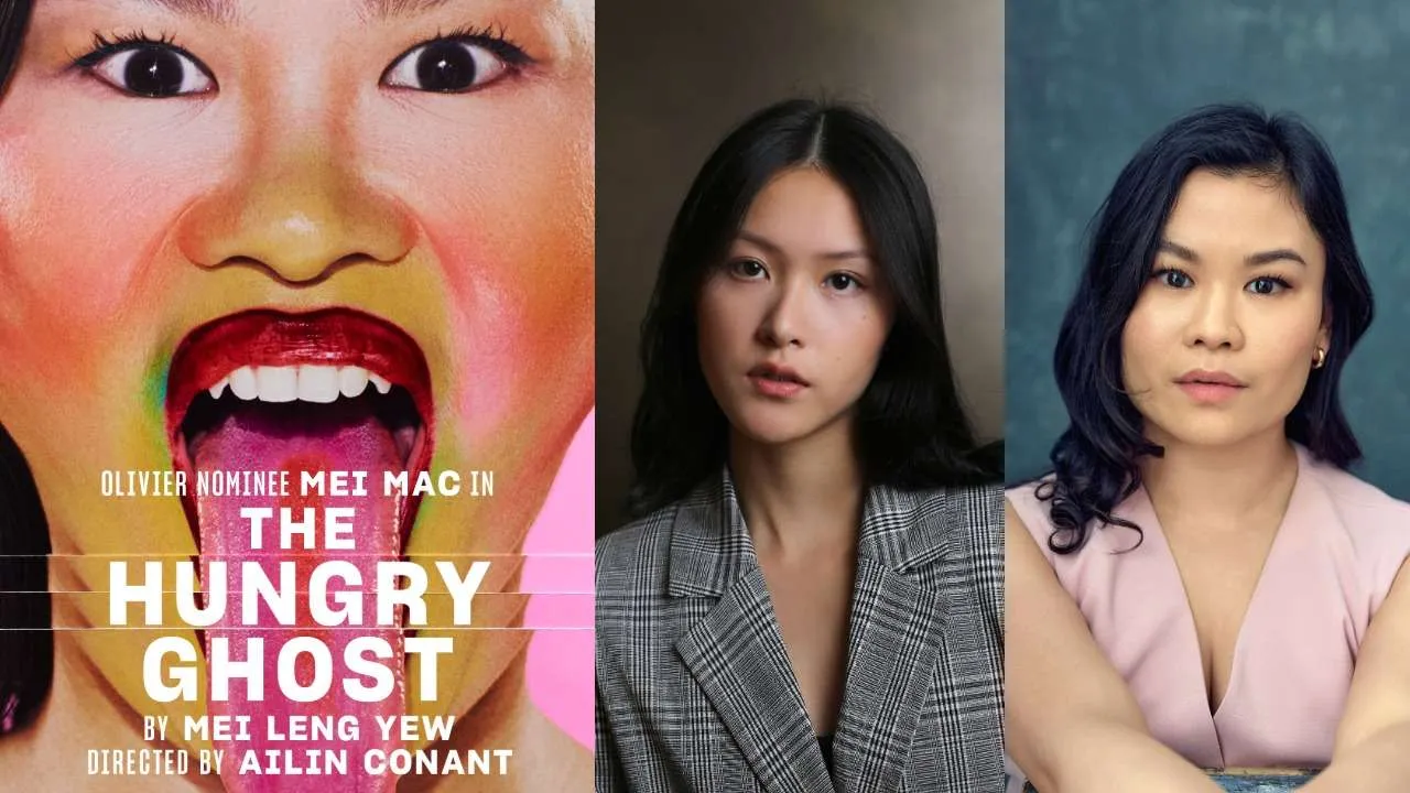 Isabella Wei and Mei Mac in The Hungry Ghost at the Bush Theatre