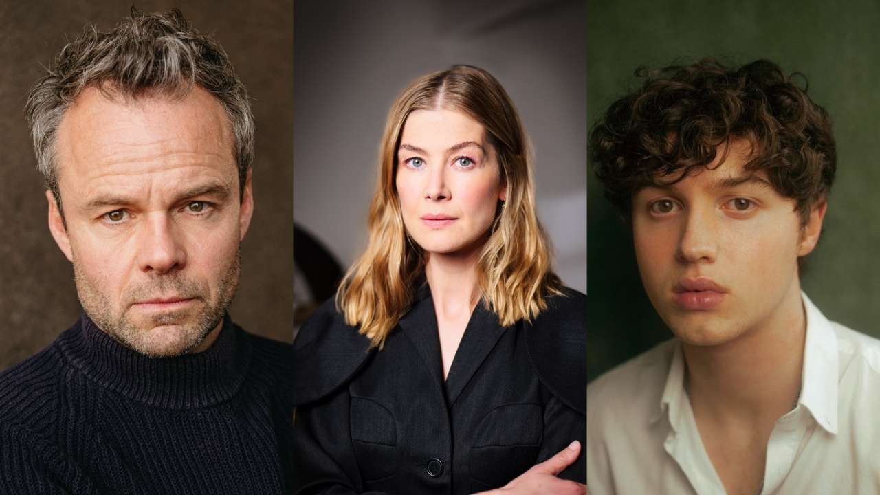 Collage of three portraits: left man with gray hair in a black sweater, center woman with blonde hair in a dark blazer, right young man with curly hair in a white shirt.
