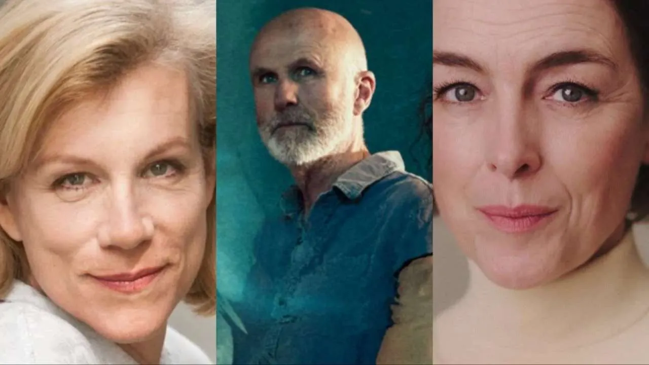 Headshots of three white actors