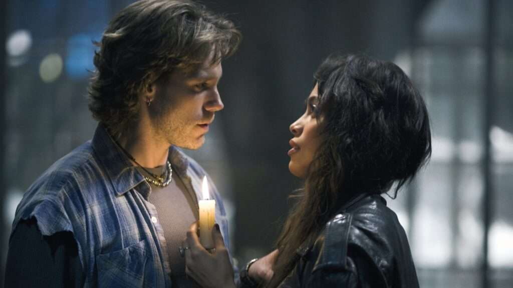 Adam Pascal and Rosario Dawson in RENT (2005)