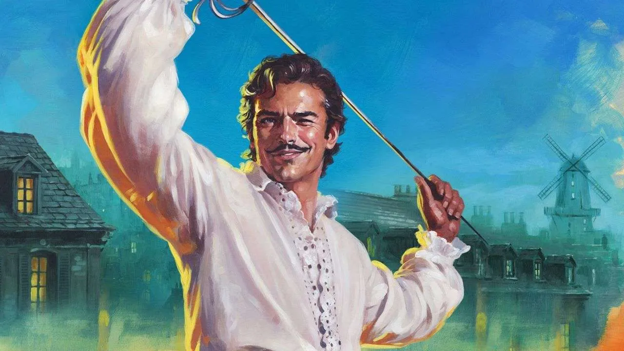 Crop of Popinjay Cavalier. Original Artwork painted by James Paterson