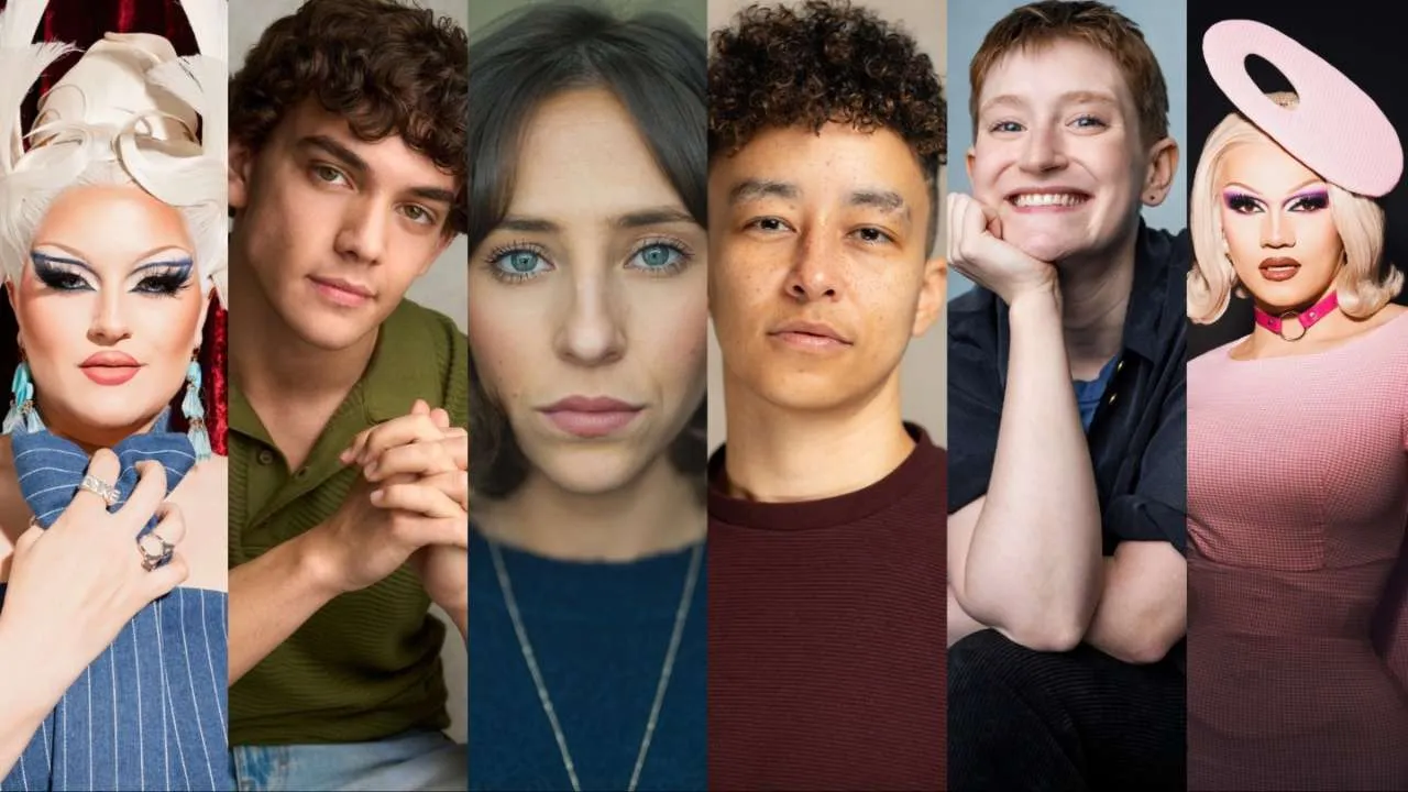 Six-panel collage of diverse individuals in close-up portraits, each with distinct styles and fashion.