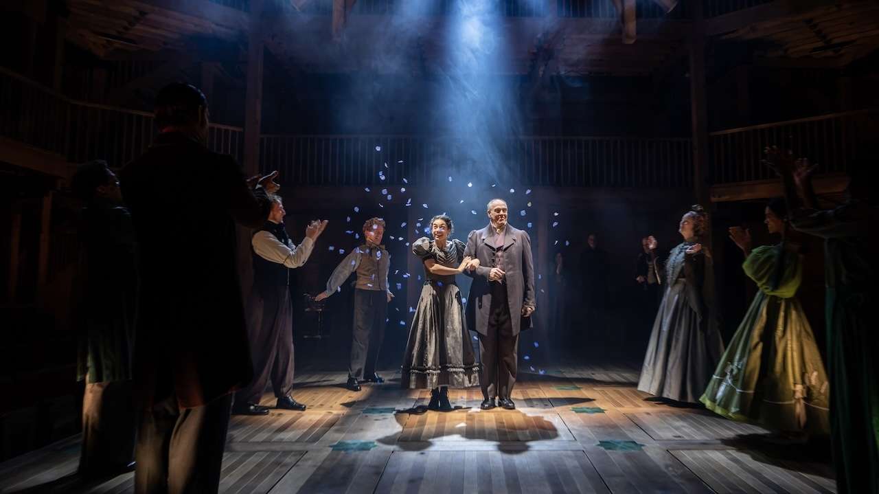 Nia Towle and Ian Drysdale in Middlemarch Part I. Photo by Johan Persson