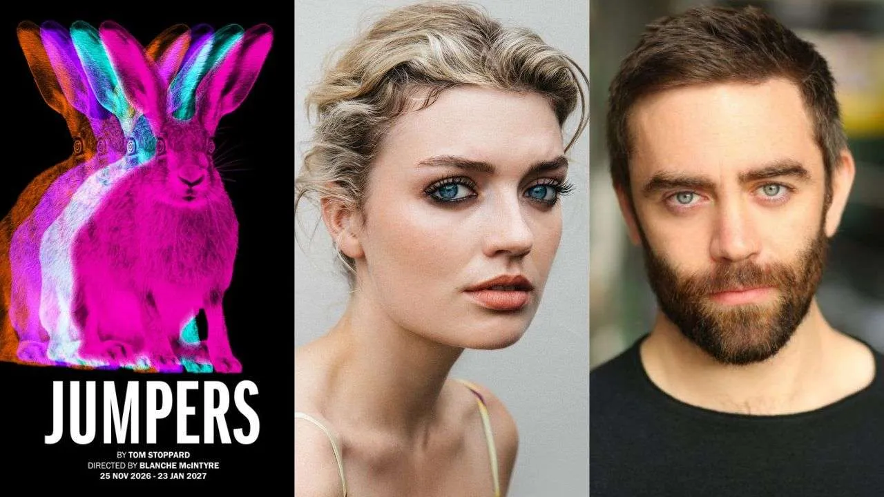 Rhea Norwood and James Corrigan in Jumpers